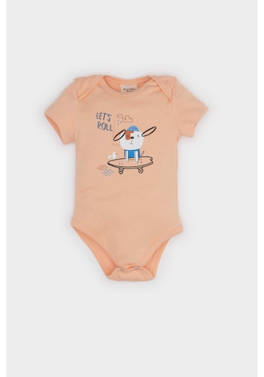 Defacto Erkek Bebek Yenidoğan Bisiklet Yaka Baskılı Ribana Kısa Kollu Çıtçıtlı Body E8230a525smog290 Turuncu Defacto Erkek Bebek Yenidoğan Bisiklet Yaka Baskılı Ribana Kısa Kollu Çıtçıtlı Body E8230a525smog290 Turuncu