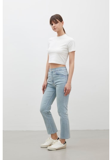 Manuka Bootcut Fıt Denim Pantolon Açık Mavi