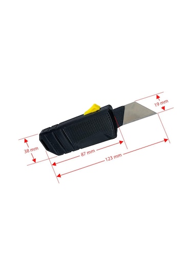 6470 Otomatik Açılır-kapanır Mini Trapez Tip Maket Bıçağı