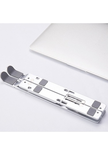 Novahub 7 Seviye Ayarlanabilir Alüminyum Laptop Standı - Ergonomik, Taşınabilir, Isınma Önleyici Stand