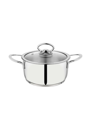 Schafer Micro Mini Derin Çelik Tencere-14Cm-2 Parça