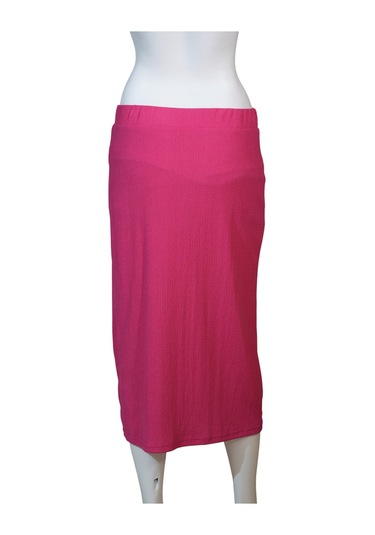 Kadın Yırtmaçlı Etek Fuşya