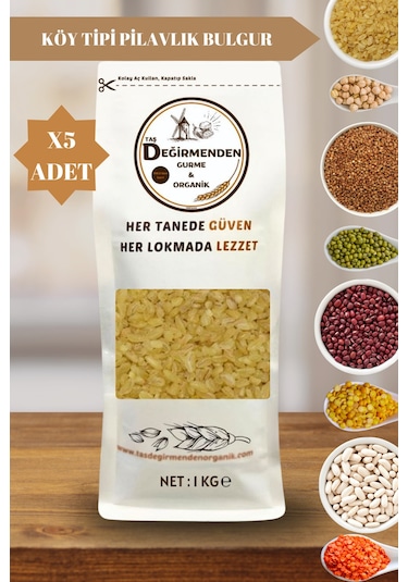 Köy Tipi Pilavlık Bulgur - 5 Kilo