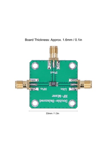 Gajeena 1.5-3.8ghz Rf Mikser Modülü - Çift Dengeli, Düşük Frekans Dönüştürücü, Pcb Tabanlı, Dc-1.0ghz If Çıkışı, 8db Kayıp