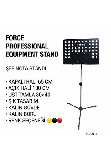 Profesyonel Şef Nota Standı