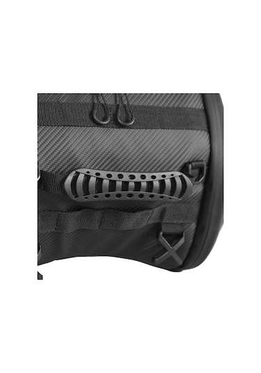4riders Carbon Evo Series Arka Çanta Scooter Ara Çantası Siyah Siyah