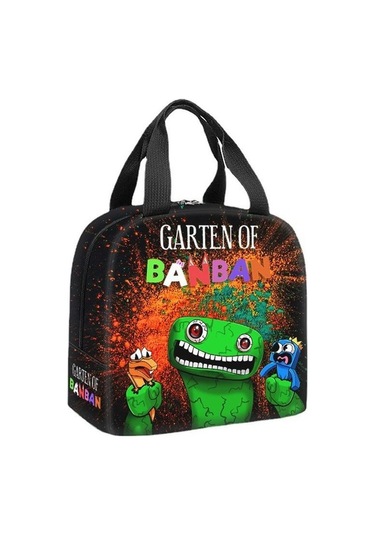 Pazly Çocuk Öğle Yemeği Çantası Banban Bahçesi Isı Yalıtım Çanta, İlkokul Öğrencileri İçin Piknik, 20x21x11.5cm, Polyester%90, Oxford%10, Fermuarlı Multilayer Yapı Çok Renkli