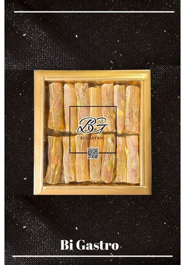 Limonlu Fıstıklı Çifte Kavrulmuş Fitil Lokum - Türk Lokumu - 400 Gr