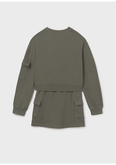 Mayoral Kız Çocuk Etek Sweatshirt Takım 7917 Yeşil