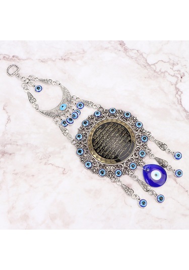 Kangvka El Yapımı Mavi Göz Amuletı - Kötü Şansı Engelle, Ev/araba Dekorasyonu, Özel Hediyelik Taşlı Ahsap Takı