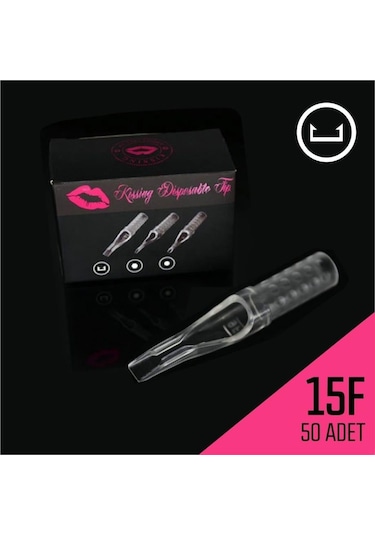 15f Steril Uç Şeffaf Disposable 50 Adet 1 Kutu
