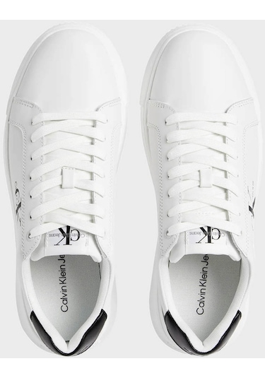 Calvin Klein Erkek Ayakkabı Ym0ym00681 0ld Beyaz-siyah Beyaz - Siyah