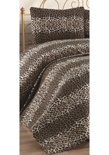 Çok Amaçlı 3 Parça Çift Kişilik Pike Takımı Leopar