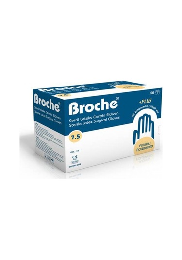 Broche Pudralı Steril Cerrahi Eldiven 10'lu 7