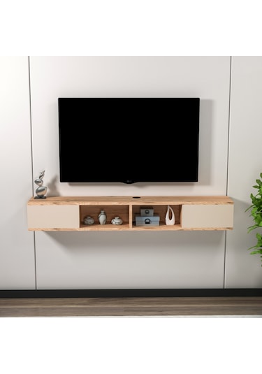 Arnetti Duvara Monte Mayer Televizyon Sehpası, Atlantik Çam Bej