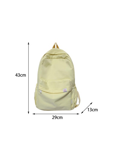 Suntek Düz Renk Sırt Çantası Kamp Için Hafif Açık Sarı