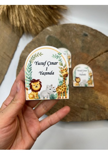 Mr. Home Hayvanlar Uv Baskılı Ahşap Magnet-1 Yaş Magneti