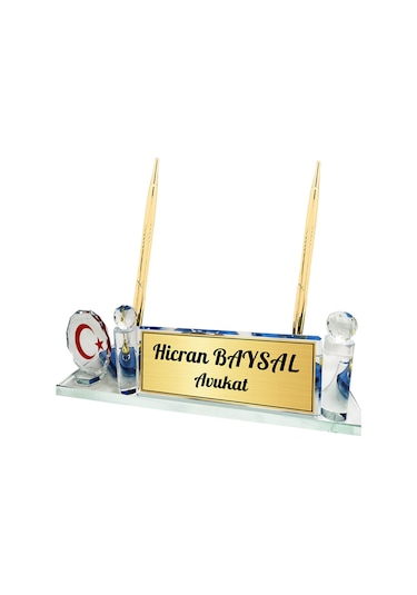 Sentez Türk Bayrağı Masa Üstü İsimlik Ofis İsimlik