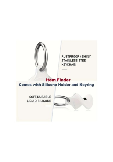 Siyah 2 Paket Item Locator, Sadece Apple İle Uyumlu, Bagaj Takibi Etiketi, Cüzdan Bulucu, Cep Telefonu Takipçisi, Pil İle 1 Yıl Kadar Sürer, Pil Değiştirilebilir, Silikon Kılıf Ve Anahtarlık Dahil