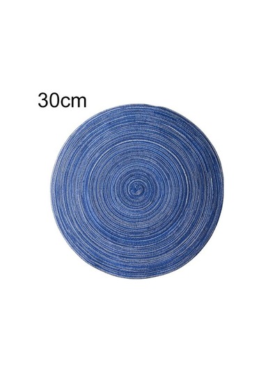 Mavi Talos Yuvarlak Isı Yalıtım Masası Kupa Mat Pad Placemat Kaymaz Bardak Ev Dekor 30cm