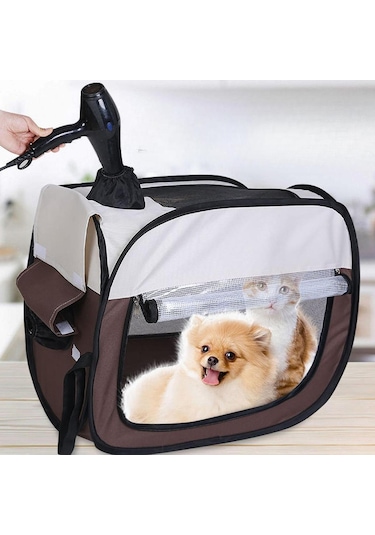 Homyl Kediler Köpekler Kurutma Kafesi Seyahat Taşıyıcı Pet L