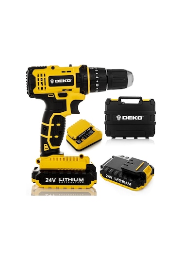 Deko Q-Torx 24V 5 Ah Li-ion Çift Akülü Darbeli Matkap Vidalama