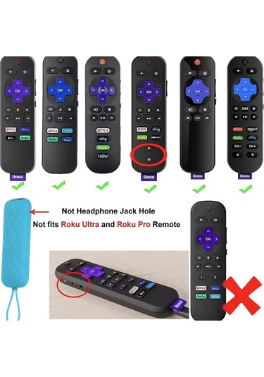 Maiyame Silikon Uzaktan Kumanda Kutusu Aydınlık Kir Önleyici Tv Uzaktan Kumanda Kutusu Tcl Roku, H Uzaktan Kumanda