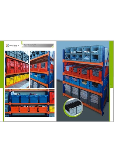 Sembol Plastik Spk 4329 Plastik Kapalı Sanayi Tipi Kasa Gri