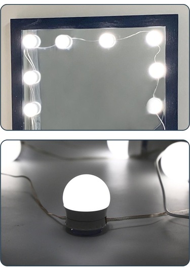 Suntek 10 Led Makyaj Aynası Işıkları Süper Parlak Banyo