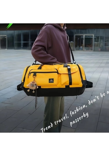 Sandwich Unisex Vintage Oxford Spor Sırt Çantası Tavuskuşu Yeşili Kolye Uçluksuz Tavuskuşu Yeşil