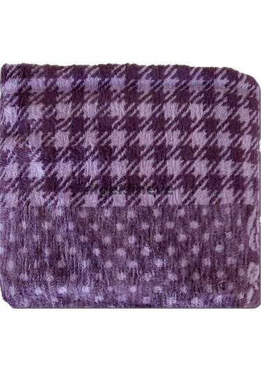 Algelsineve Rosenim Mor Peluş Akrilik Çift Kişilik Uşak Battaniye Mor