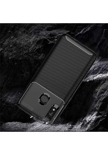 Huawei P Smart 2019 Kilif Karbon Silikon Case 389460408