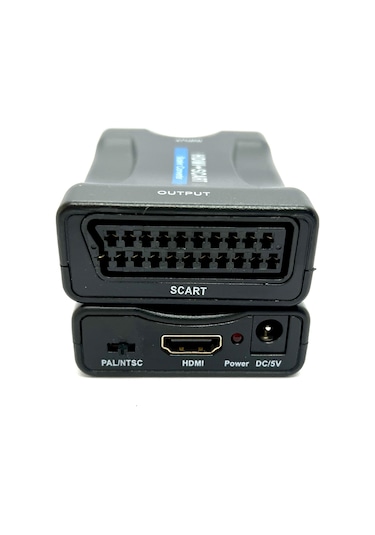 Hdmı'dan Scart'a Kompozit Video Dönüştürücü + Stereo Ses Hdmi Sca