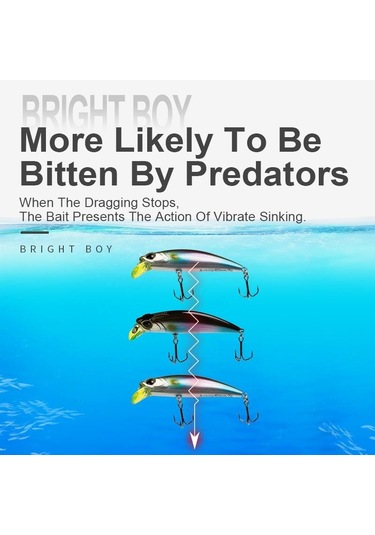 Krallık Batan Minnow Wobblers 45/60mm 3.6/7g Uzak Döküm Balıkçılık Cazibesi Pike/alabalık/bas Crankbaits Ince Vücut Sert