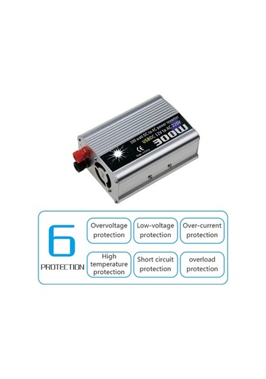 Novahub Araba Güç Dönüştürücü 300w Dc 12v-220v Ac Evrensel Sinüs Dalga Invertör