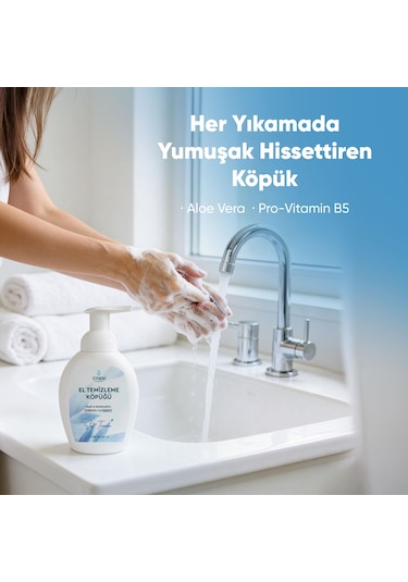 Synem Soft Touch Kremsi Nemlendirici  El Temizleme Köpüğü 300 ML