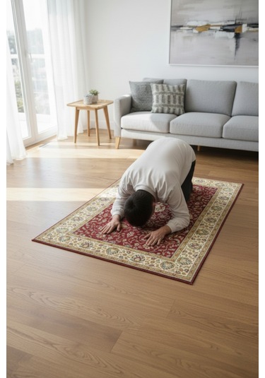 Lüks Dijital Baskılı Yumuşak Diz Acıtmayan Seccade Çok Renkli