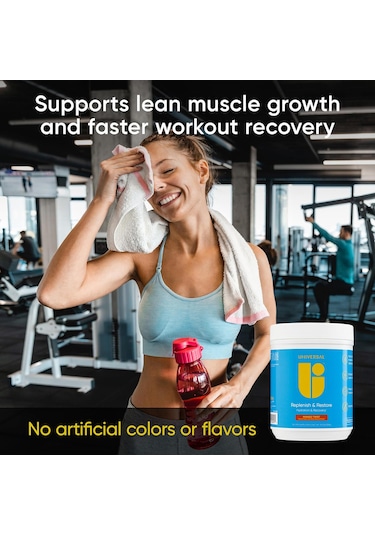 Universal Replenish & Restore Amino Electrolytes & Hydration Lysine, Glutamine, Tryptophan 330 G Mango