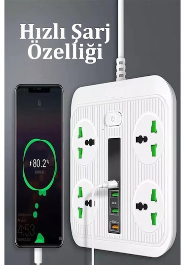 Qpen Sc05 8in1 Priz Dönüştürücü