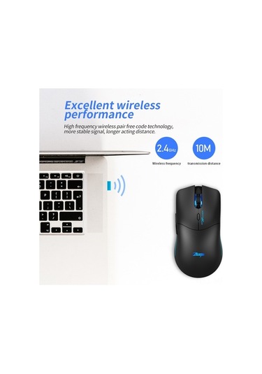 Novahub Zelotes F-22 Kablosuz Oyun Fare - 6 Tuşlu, 3 Dpı Ayarlı, Ergonomik Tasarım, Aa Pil, Kullanışlı Ve Dayanıklı 001
