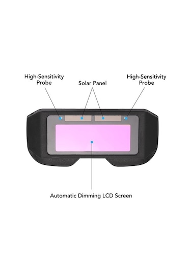 Novahub Profesyonel Güneş Enerjisi Otomatik Kararan Kaynak Gözlükleri - Güvenlik Ve Parlama Önleyici
