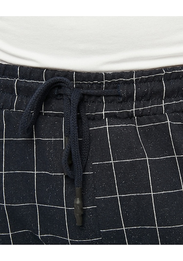 Bella Dossi Ekose Desen Spor Pantolon Lacivert