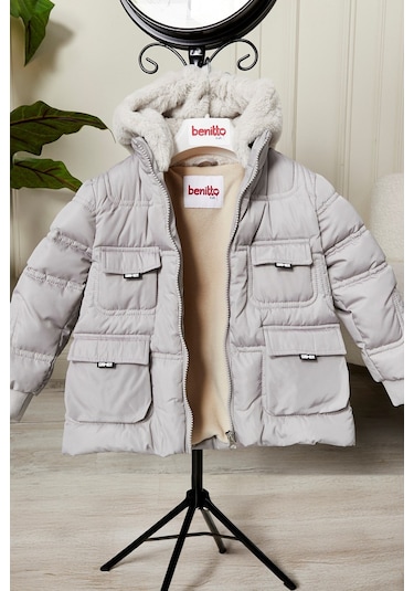Benitto Kids Erkek Bebek Çocuk Mont 51357 Bej