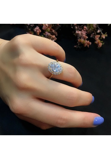 Stela Oval Taşli Yüzük - 554541518