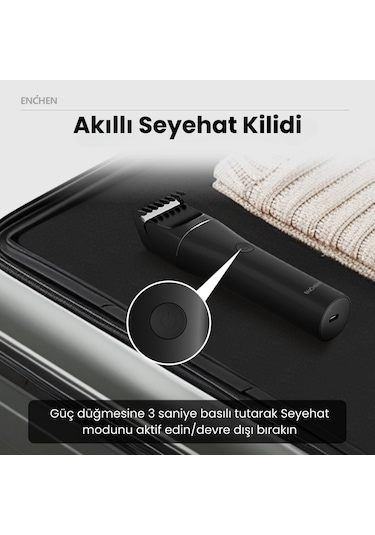 Enchen Boost 2 Siyah Taşınabilir Şarjlı Saç Kesim Makinesi