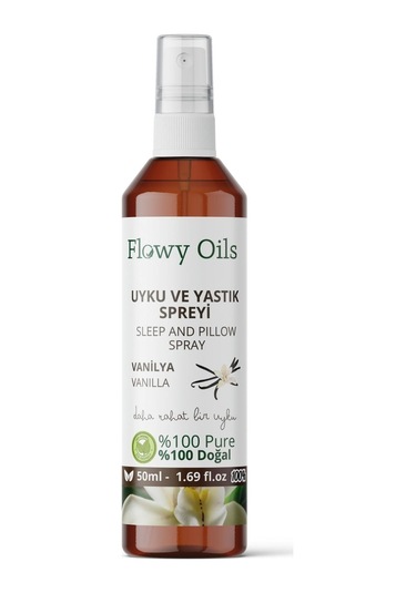 Flowy Oils Uyku ve Yastık Spreyi Vanilya 50 ML