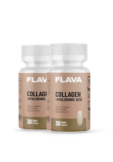 Collagen + Hyaluronic Acid - 30 Tablet X 2 Adet