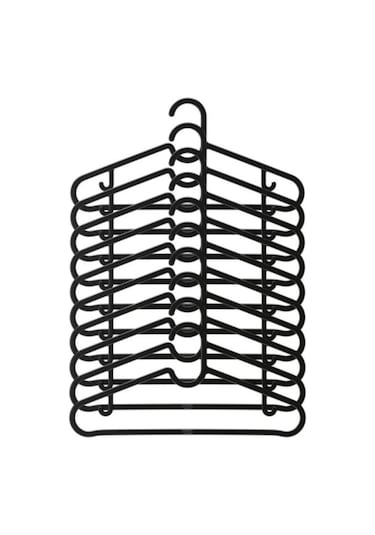 Sengenegel Spruttig Askı Siyah Esnek Plastik 10 Adet Karışık