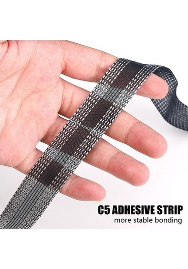 Pazly Grey Self-adhesive Fabric Patch For Pants - Quick Hem Fix Solution