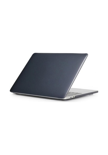 Macbook Air 13 Air M1 A2337 A1932 A2179 Uyumlu Kristal Şeffaf Kılıf Kapak Siyah